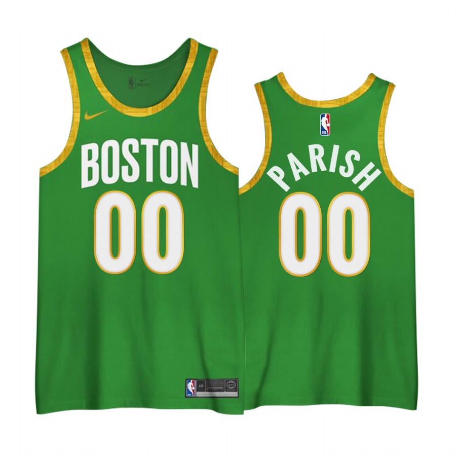 Men's Boston Celtics Robert Parish #0 City Edition 3.0 2020-21 Jersey 2401DTHM